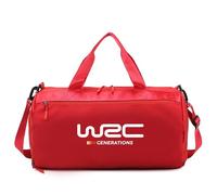 Weekend Bag Ra.lly Racing Enthusiast, Comfortable Shoulder Strap Sports Duffel Bag, Great for Sports, Travel and Overnight, Bag(Red)