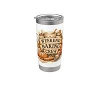 Weekend Baking Crew Bunny Bakery Stainless Steel Insulated Tumbler