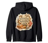 Weekend Baking Crew Bunny Bakery Zip Hoodie