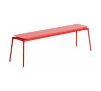 Weekend bench without backrest Red one size