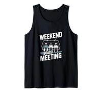 Weekend Board Meeting Funny Snowboard Rider Tank Top