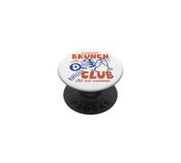 Weekend Brunch Club Food With Friends All Are Welcome Retro PopSockets Adhesive PopGrip