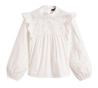 Weekend by Max Mara Women's Taddeo Frill Long Sleeve Blouse White