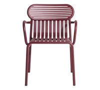 Weekend chairs with arms - Set of 2 Burgundy one size