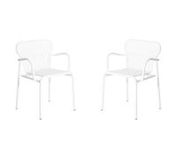 Weekend chairs with arms - Set of 2 White one size