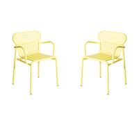 Weekend chairs with arms - Set of 2 Yellow one size