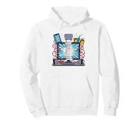 Weekend Content Creator Weekday Nine Five Burnout Part Time Pullover Hoodie