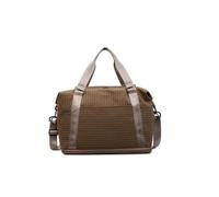 Weekend Duffle Bag,Gym Overnight Bag with Dry-Wet Separate Pocket,Multiway Hand Crossbody Travel Tote for Women Men (Khaki)