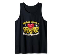 Weekend Extrovert Weekday Introvert Personality Patchwork S Tank Top