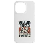 Weekend Forecast 100% Chance of Dominoes Domino Case for iPhone 14 Pro Max