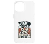 Weekend Forecast 100% Chance of Dominoes Domino Case for iPhone 15