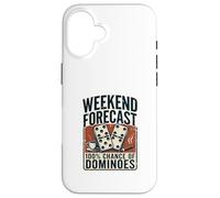 Weekend Forecast 100% Chance of Dominoes Domino Case for iPhone 16
