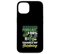 Weekend Forecast 100% Chance Of Gardening Funny Gardening Case for iPhone 13