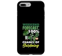 Weekend Forecast 100% Chance Of Gardening Funny Gardening Case for iPhone 7 Plus/8 Plus