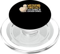 Weekend Forecast 100% Chance Of Silkie Chicken PopSockets PopGrip for MagSafe