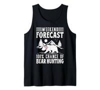 Weekend Forecast 100% of Outdoors Adventure Bear Hunting Tank Top