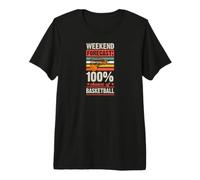 Weekend Forecast 100 Percent Chance of Basketball Premium T-Shirt