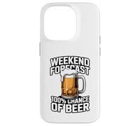 Weekend Forecast 100 Percent Chance Of Beer Case for iPhone 14 Pro