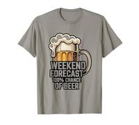 Weekend Forecast 100 Percent Chance of Beer T-Shirt