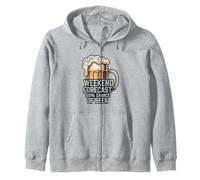 Weekend Forecast 100 Percent Chance Of Beer Zip Hoodie