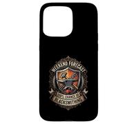 Weekend Forecast 100 Percent Chance Of Blacksmithing Humor Case for iPhone 15 Pro Max