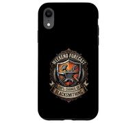 Weekend Forecast 100 Percent Chance Of Blacksmithing Humor Case for iPhone XR