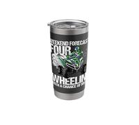 Weekend Forecast 4 Wheeling & Mud ATV Wheeler Quad MX Gift Stainless Steel Insulated Tumbler