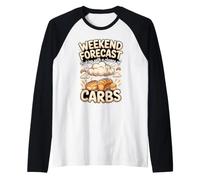 Weekend Forecast Baking with a Chance of Carbs Baker Raglan Baseball Tee