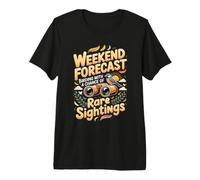Weekend Forecast Birding with Rare Sightings Birder Premium T-Shirt