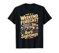 Weekend Forecast Birding with Rare Sightings Birder T-Shirt