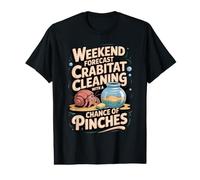 Weekend Forecast Crabitat Cleaning with Pinches Hermie Value Graphic T-Shirt
