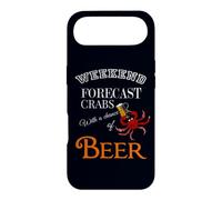 WEEKEND FORECAST CRABS WITH A CHANCE OF BEER Funny Graphic Case for iPhone Air
