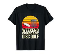 Weekend Forecast Disc Golf Sunset Vintage T-Shirt