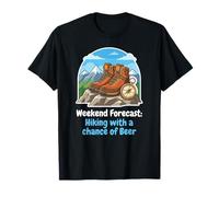 Weekend Forecast: Hiking and Beer, Fun Adventure T-Shirt