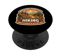 Weekend Forecast Hiking With A Chance Of Getting Lost Hiker PopSockets Adhesive PopGrip