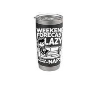 Weekend Forecast Lazy with a Chance of Naps #2 Stainless Steel Insulated Tumbler