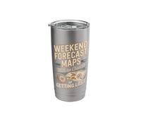 Weekend Forecast Maps with No Chance of Getting Lost Stainless Steel Insulated Tumbler