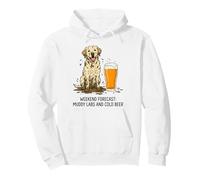 Weekend Forecast Muddy Labs And Cold Beer Pullover Hoodie