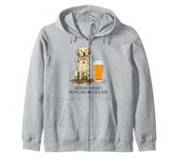 Weekend Forecast Muddy Labs And Cold Beer Zip Hoodie
