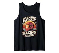 Weekend Forecast Racing with A Chance of Speeding Motorcycle Tank Top