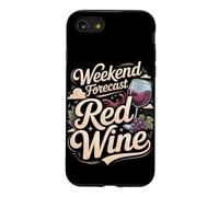 Weekend Forecast Red Wine Cabernet Pinot Noir Case for iPhone SE (2020) / 7/8