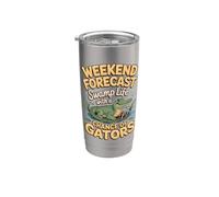 Weekend Forecast Swamp Life with a Chance of Gators Stainless Steel Insulated Tumbler