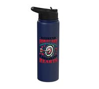 Weekend Forecast Throwing Darts Breaking Hearts Funny Darts Stainless Steel Insulated Water Bottle