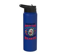 Weekend Forecast Throwing Darts Breaking Hearts Funny Darts Stainless Steel Insulated Water Bottle