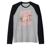 Weekend Forecast Twins with Zero Chance of Sleep Raglan Baseball Tee