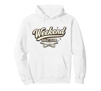 Weekend Golf Club Retro Father's Day Graphic Tee Time Pullover Hoodie
