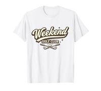 Weekend Golf Club Retro Father's Day Graphic Tee Time T-Shirt