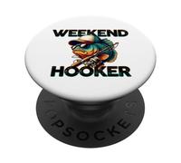Weekend Hooker Fishing Fun Adventure Lover PopSockets Adhesive PopGrip