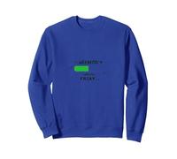 Weekend Loading Friday Funny Office Humor Sweatshirt, Adult Unisex, Royal Blue, XL