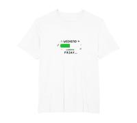 Weekend Loading Friday Funny Office Humor T-Shirt, Men's Big and Tall, White, 6X Tall